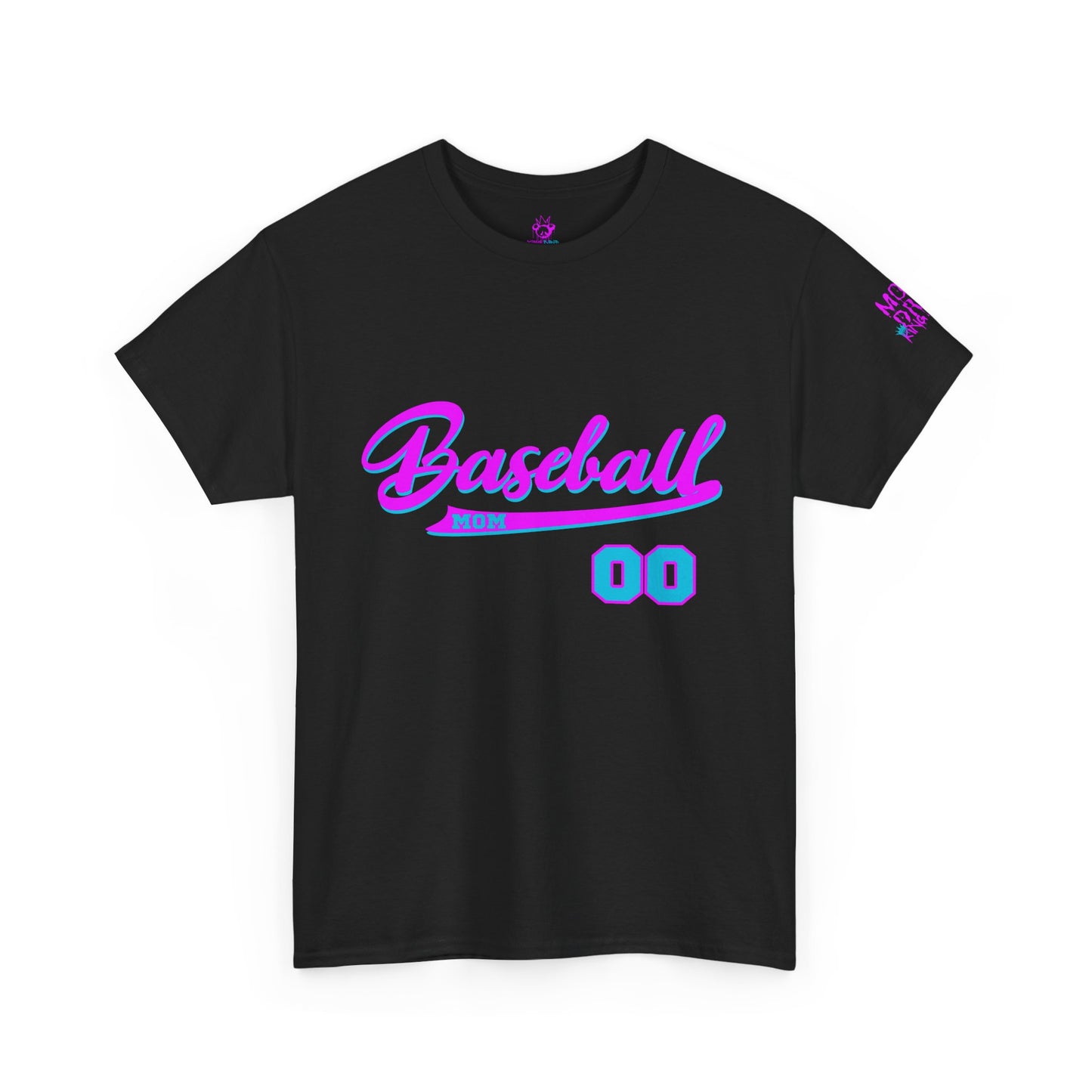 King Drip 27 Baseball Mom Custom T-Shirt - Custom Name & Number Unisex Heavy Cotton Shirt