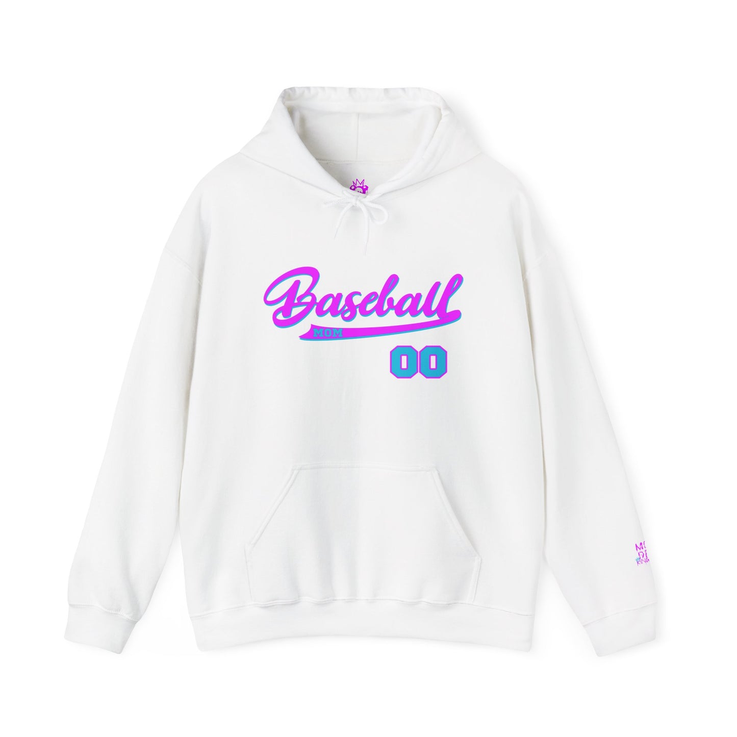 King Drip 27 MOM DRIP Custom Baseball Mom Hooded Sweatshirt - Unisex Heavy Blend™
