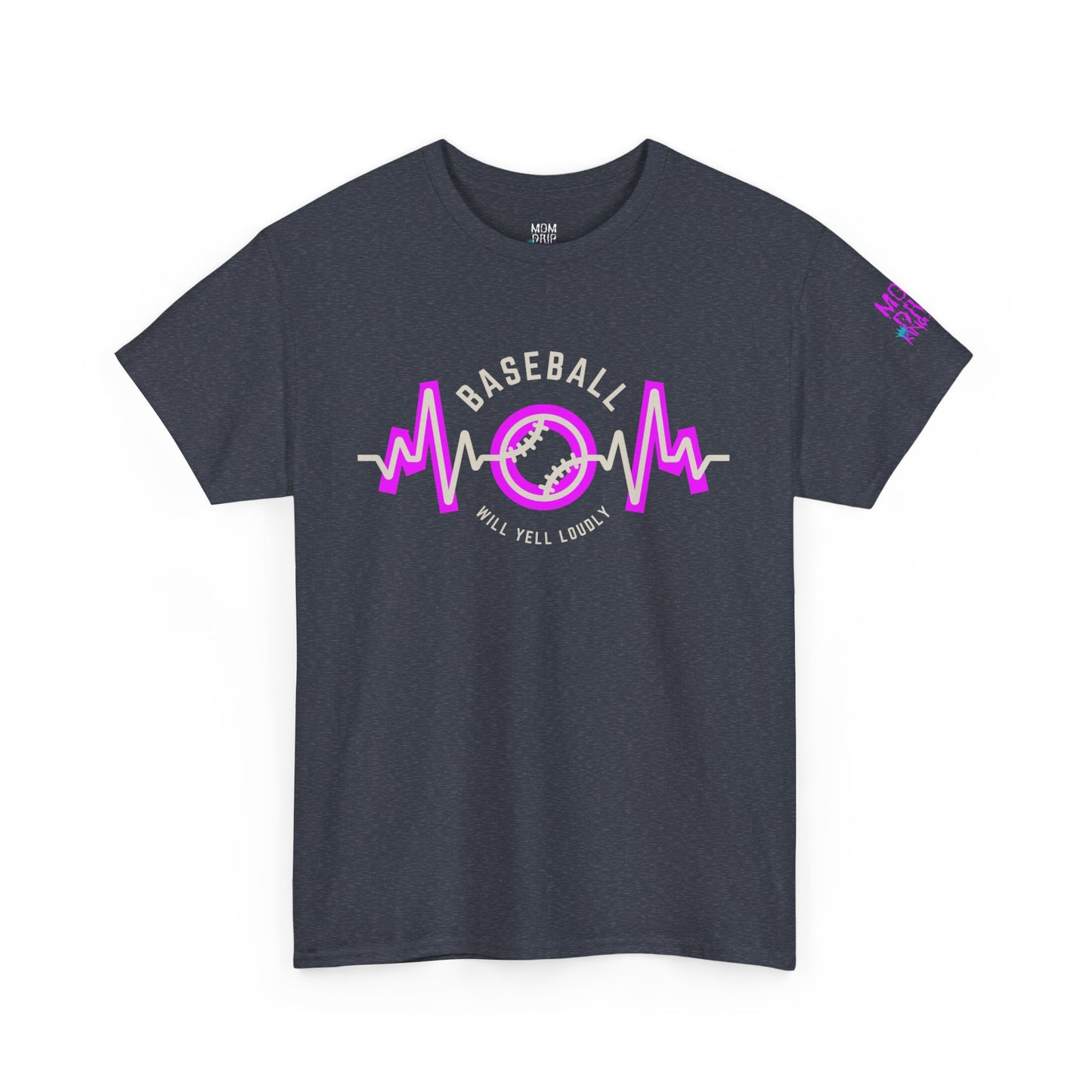 Unisex Heavy Cotton Tee King Drip 27 Baseball Mom "MOM DRIP" Edition