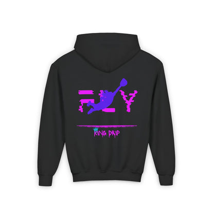 Youth Heavy Blend Hooded Sweatshirt KING DRIP 27 "Softball Drip" Edition