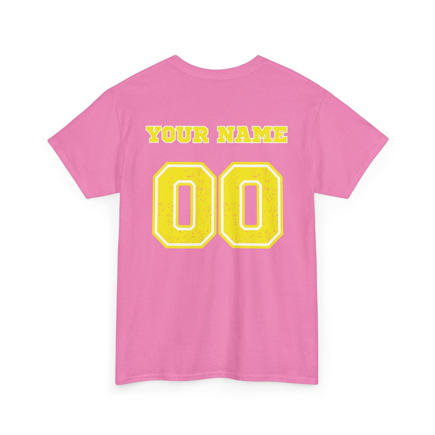 King Drip 27 Pink Bubble Gum Softball T-Shirt Unisex Heavy Cotton Tee - Personalize Your Name and Number