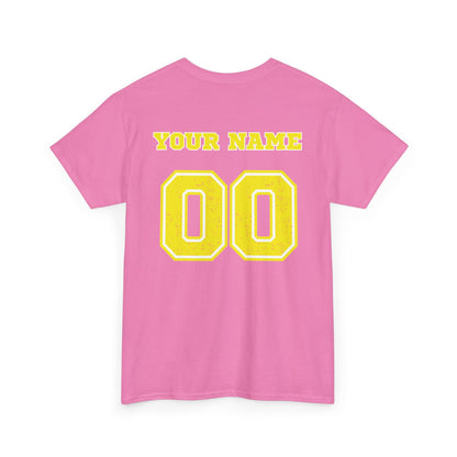 King Drip 27 Pink Bubble Gum Softball T-Shirt Unisex Heavy Cotton Tee - Personalize Your Name and Number