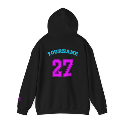 King Drip 27 MOM DRIP Custom Baseball Mom Hooded Sweatshirt - Unisex Heavy Blend™