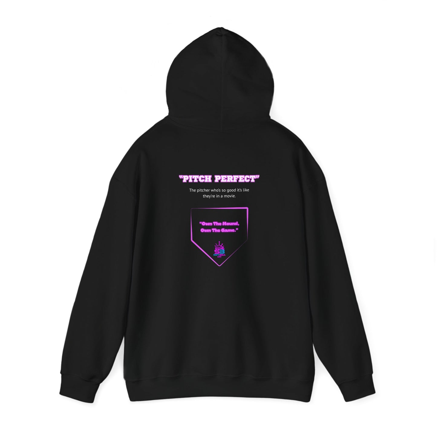 King Drip 27 Softball Drip "Pitch Perfect"  Unisex Heavy Blend™ Hooded Sweatshirt - Pitch Perfect Softball Design