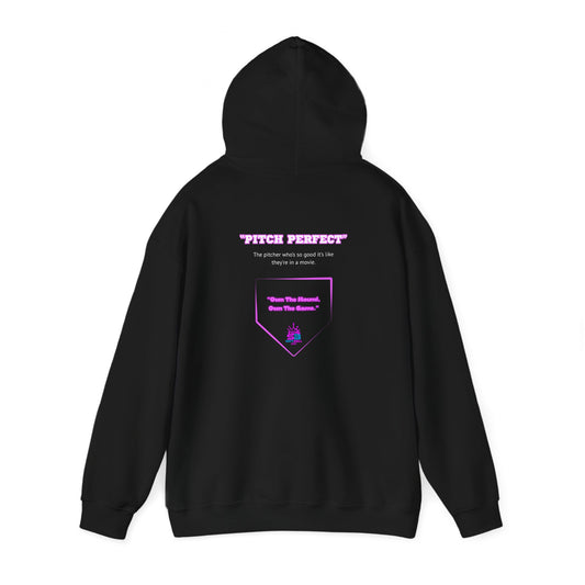 King Drip 27 Softball Drip "Pitch Perfect"  Unisex Heavy Blend™ Hooded Sweatshirt - Pitch Perfect Softball Design