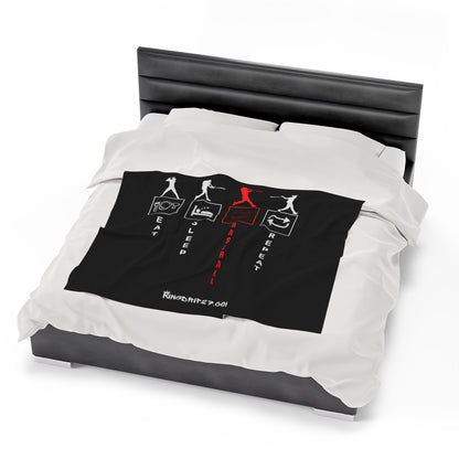 Plush Blanket King Drip 27 Velveteen Plush Blanket "Baseball Repeat" Edition