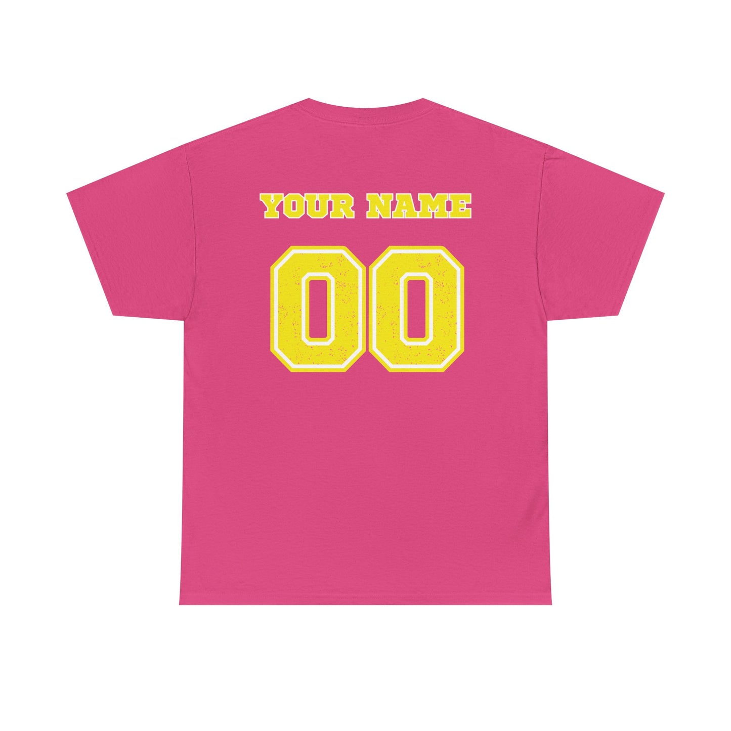King Drip 27 Pink Bubble Gum Softball T-Shirt Unisex Heavy Cotton Tee - Personalize Your Name and Number