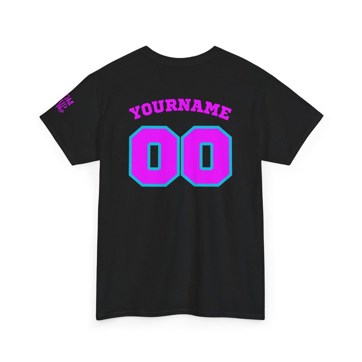 King Drip 27 Baseball Mom Custom T-Shirt - Custom Name & Number Unisex Heavy Cotton Shirt