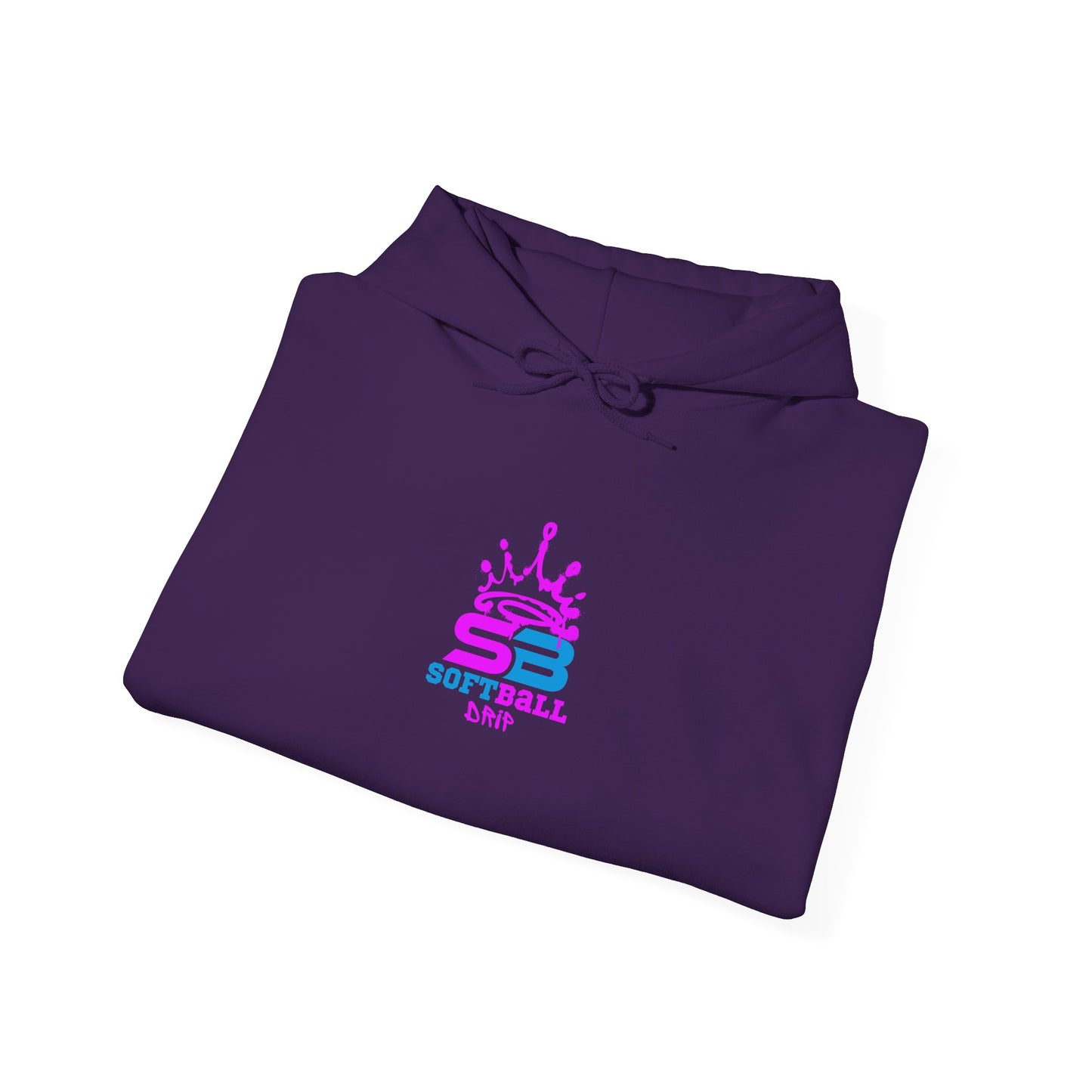 King Drip 27 Softball Drip "Base Bandit" Heavy Blend™ Hooded Sweatshirt - "RUNNING LIKE I STOLE SOMETHING"