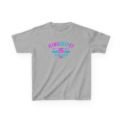 Kids Heavy Cotton Tee - KINGDRIP27 Dinger Club T-Shirt