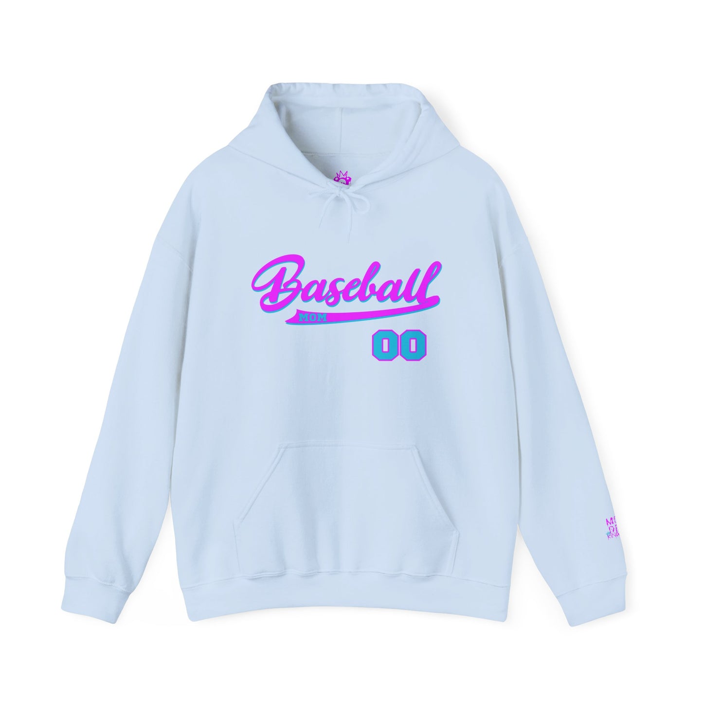King Drip 27 MOM DRIP Custom Baseball Mom Hooded Sweatshirt - Unisex Heavy Blend™