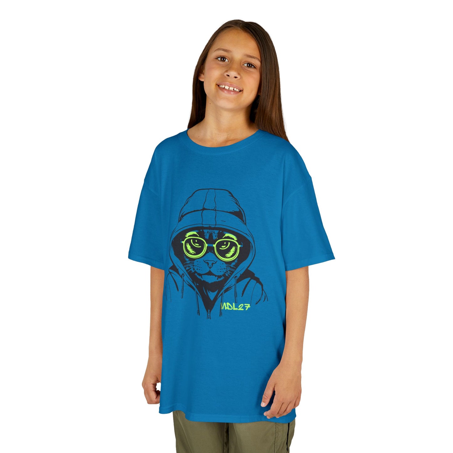 Kids T-Shirt with MDL 27 Cool Cat Design