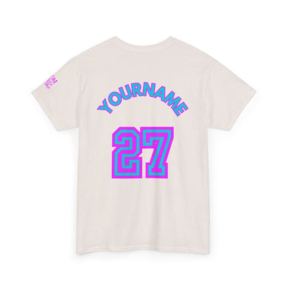King Drip 27 Baseball Mom Drip "Diamonds Are a Mom's Best Friend" Edition T-Shirt (CUSTOM NAME AND NUMBER)