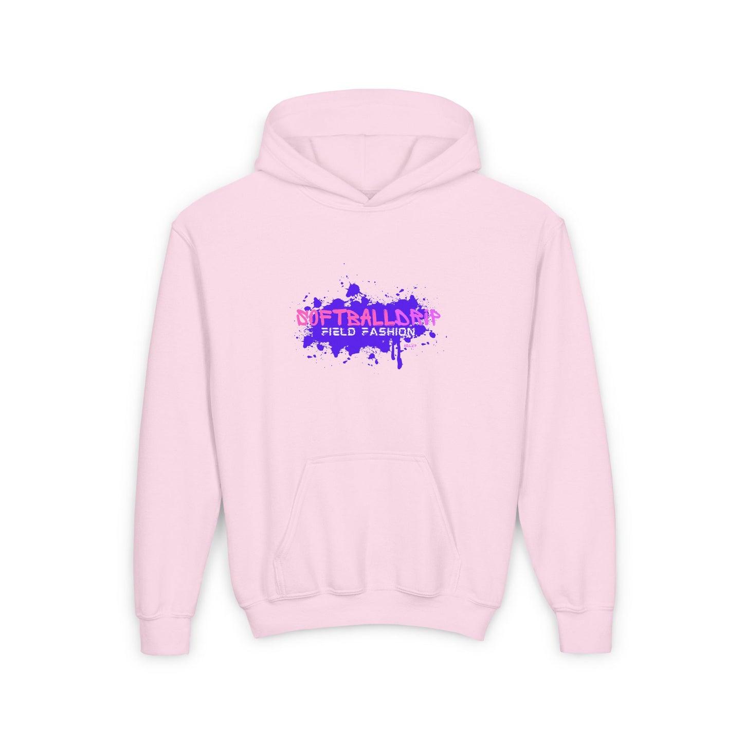 Youth Heavy Blend Hooded Sweatshirt KING DRIP 27 "Softball Drip" Edition