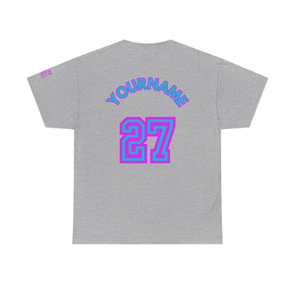 King Drip 27 Baseball Mom Drip "Diamonds Are a Mom's Best Friend" Edition T-Shirt (CUSTOM NAME AND NUMBER)