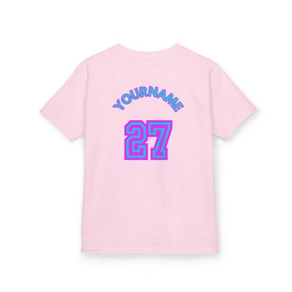King Drip 27 Personalized Kids Baseball Tee -City Drip Design - Perfect for Young Athletes