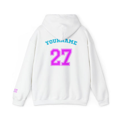 King Drip 27 MOM DRIP Custom Baseball Mom Hooded Sweatshirt - Unisex Heavy Blend™