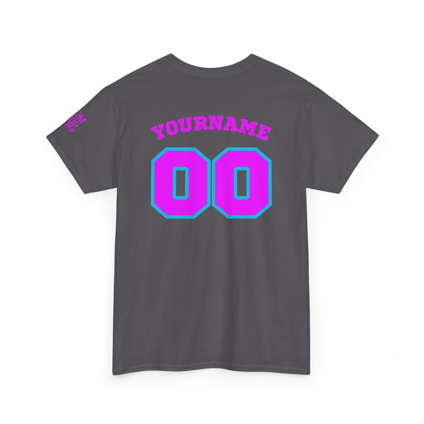 King Drip 27 Baseball Mom Custom T-Shirt - Custom Name & Number Unisex Heavy Cotton Shirt