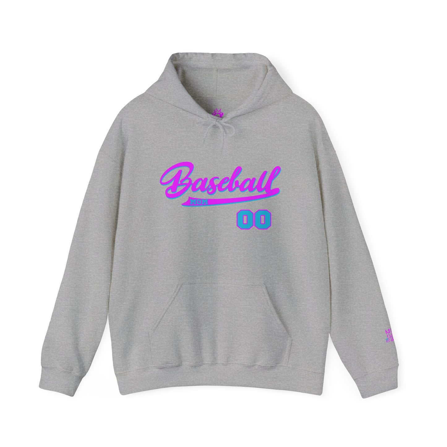 King Drip 27 MOM DRIP Custom Baseball Mom Hooded Sweatshirt - Unisex Heavy Blend™