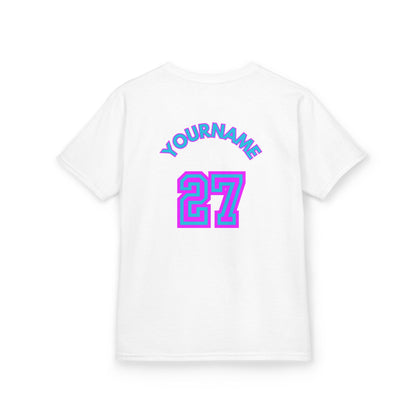 King Drip 27 Personalized Kids Baseball Tee -City Drip Design - Perfect for Young Athletes