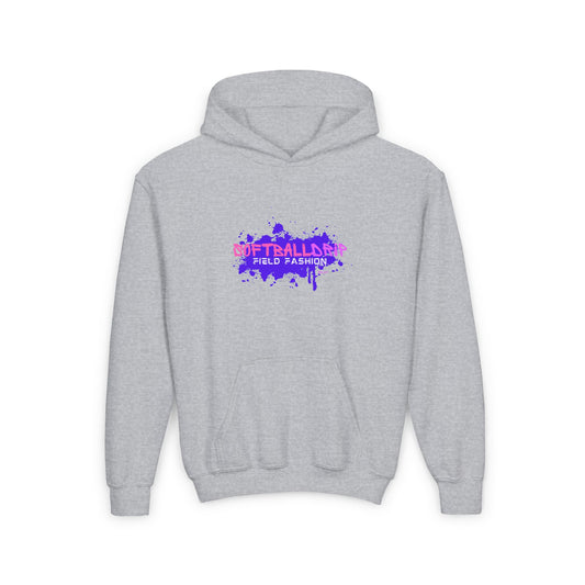 Youth Heavy Blend Hooded Sweatshirt KING DRIP 27 "Softball Drip" Edition