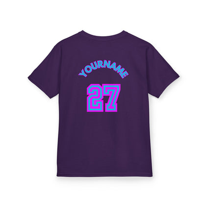 King Drip 27 Personalized Kids Baseball Tee -City Drip Design - Perfect for Young Athletes