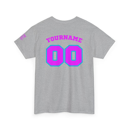 King Drip 27 Baseball Mom Custom T-Shirt - Custom Name & Number Unisex Heavy Cotton Shirt