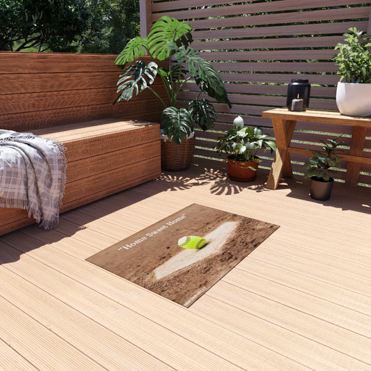 Outdoor Rug Home Plate Softball Edition