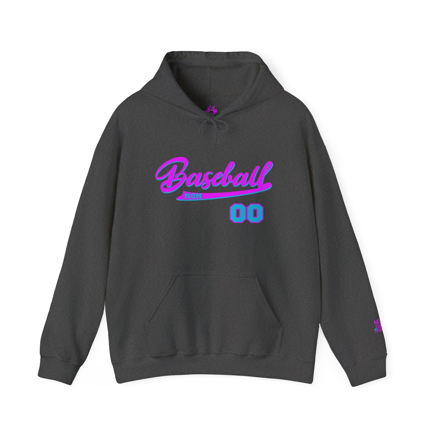 King Drip 27 MOM DRIP Custom Baseball Mom Hooded Sweatshirt - Unisex Heavy Blend™