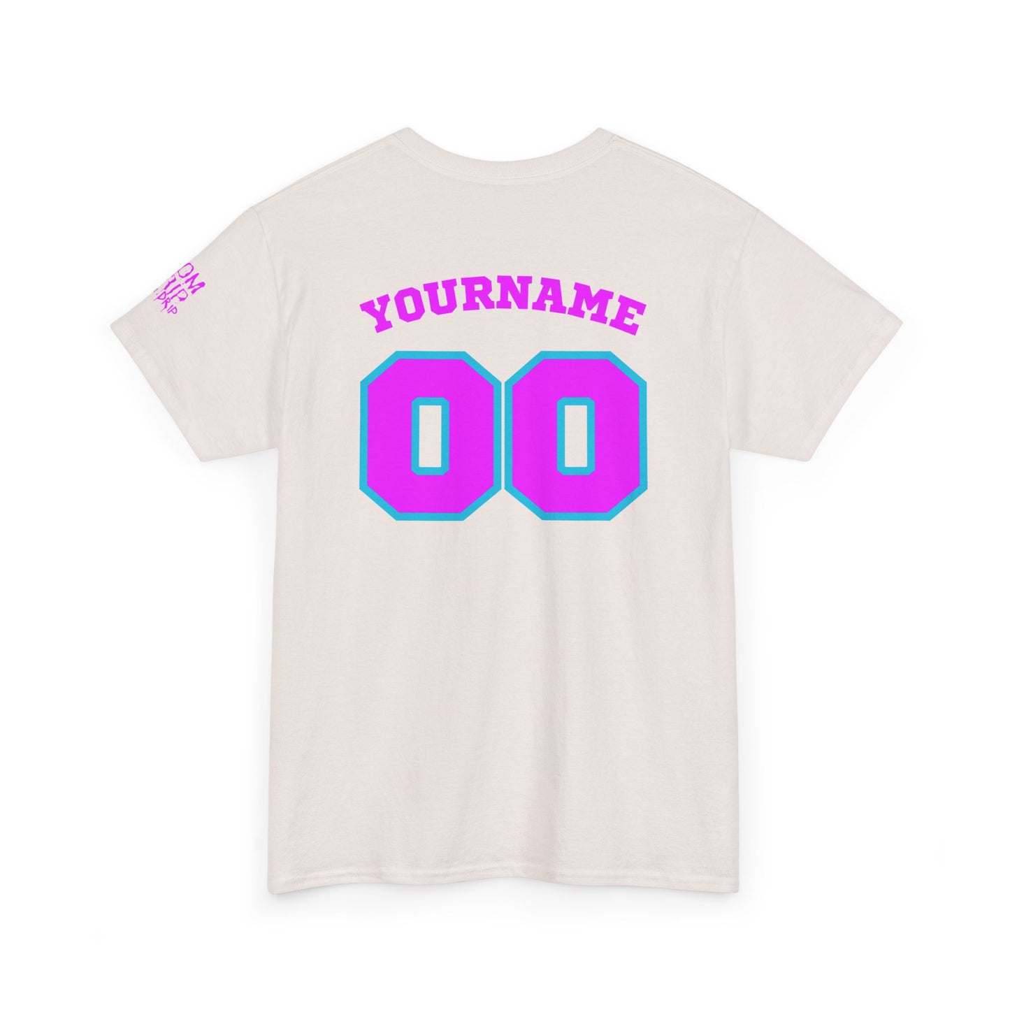 King Drip 27 Baseball Mom Custom T-Shirt - Custom Name & Number Unisex Heavy Cotton Shirt