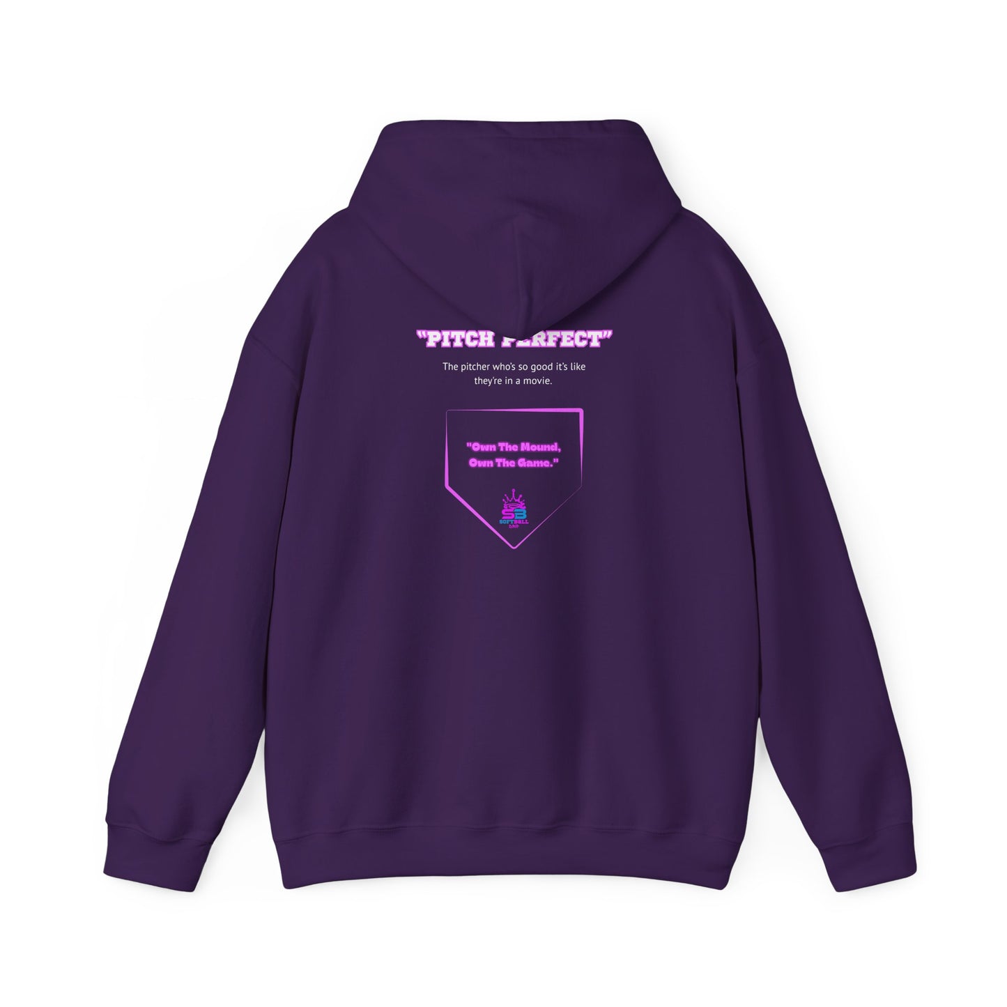 King Drip 27 Softball Drip "Pitch Perfect"  Unisex Heavy Blend™ Hooded Sweatshirt - Pitch Perfect Softball Design