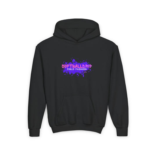 Youth Heavy Blend Hooded Sweatshirt KING DRIP 27 "Softball Drip" Edition