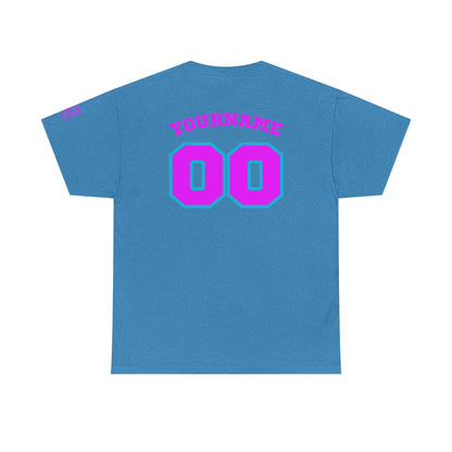 King Drip 27 Baseball Mom Custom T-Shirt - Custom Name & Number Unisex Heavy Cotton Shirt