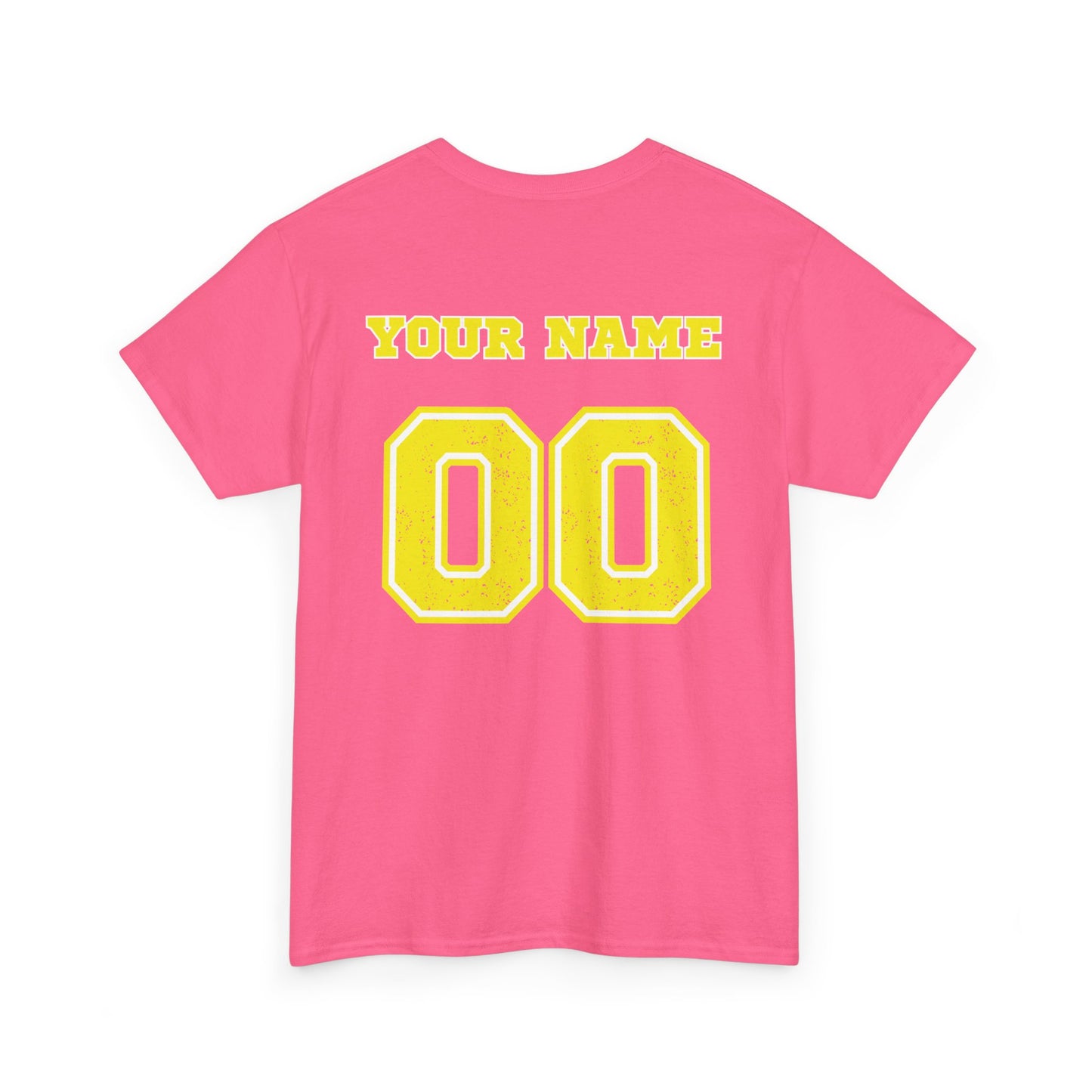 King Drip 27 Pink Bubble Gum Softball T-Shirt Unisex Heavy Cotton Tee - Personalize Your Name and Number