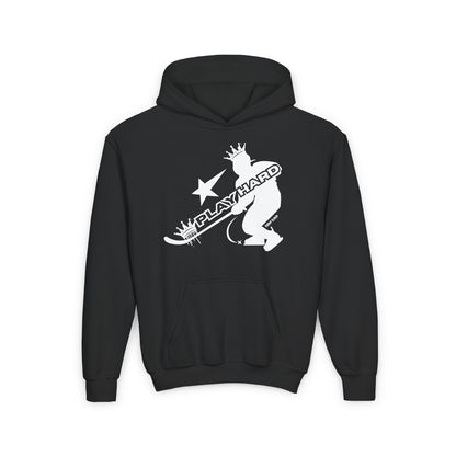 Youth Heavy Blend Hooded Sweatshirt King Drip 27 "Hockey King" Edition