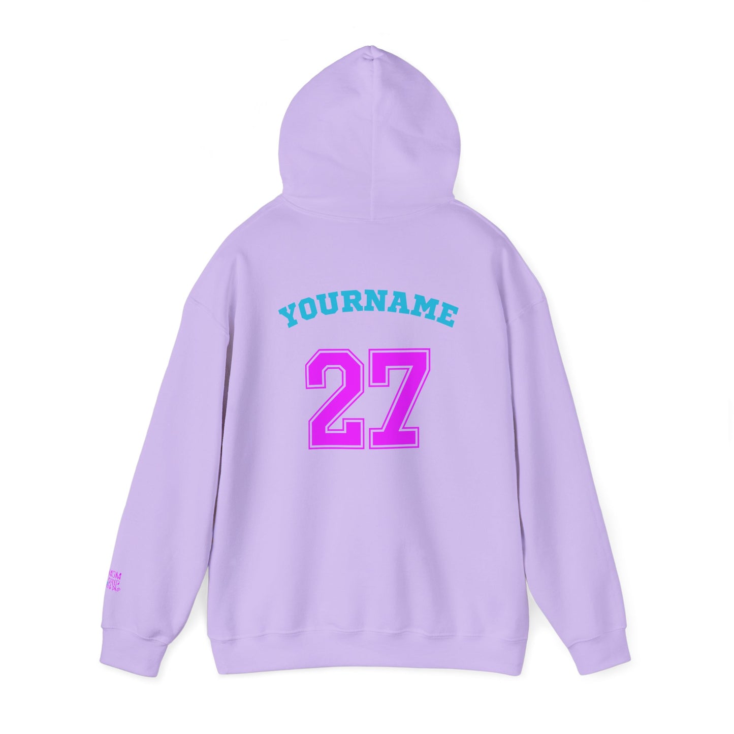King Drip 27 MOM DRIP Custom Baseball Mom Hooded Sweatshirt - Unisex Heavy Blend™