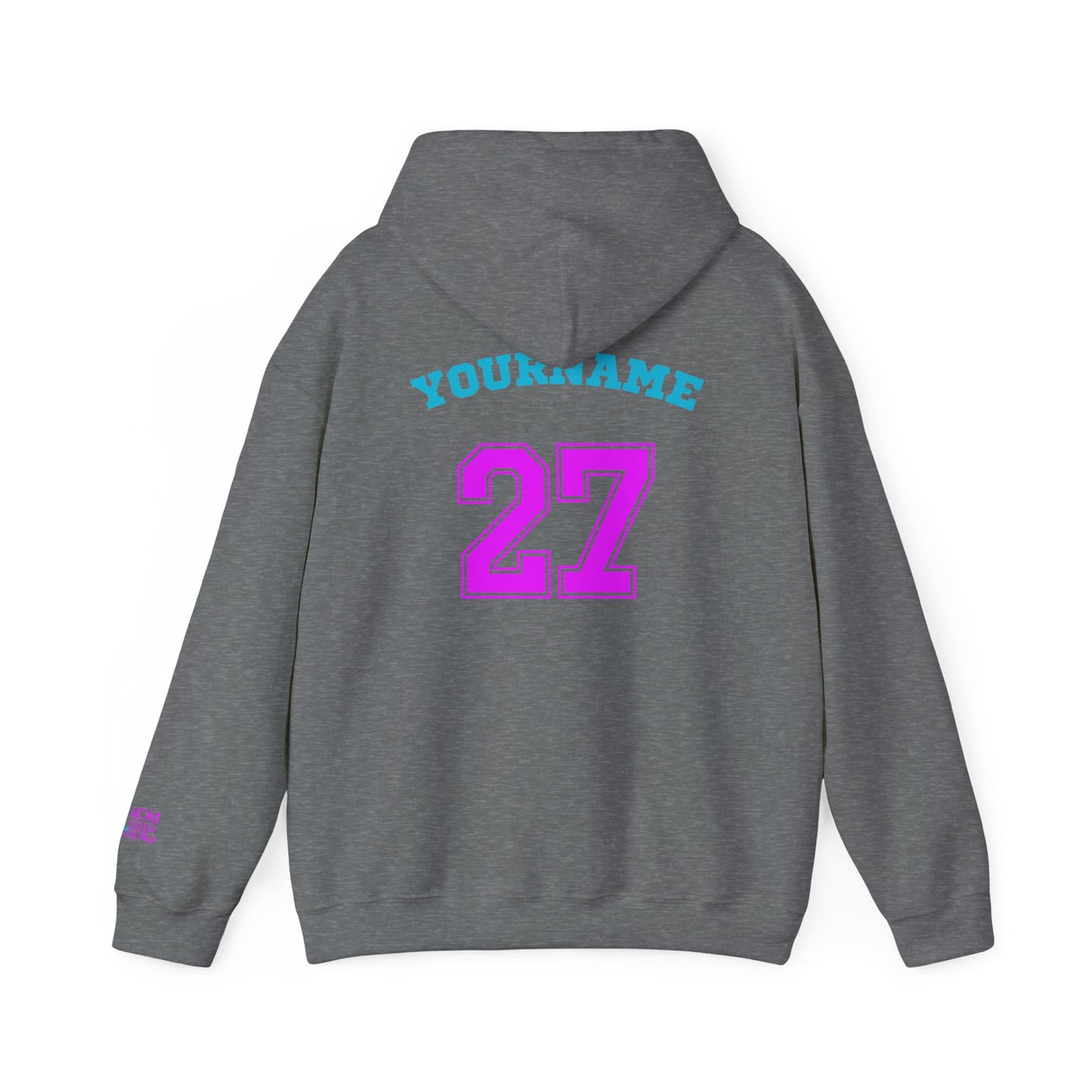 King Drip 27 MOM DRIP Custom Baseball Mom Hooded Sweatshirt - Unisex Heavy Blend™