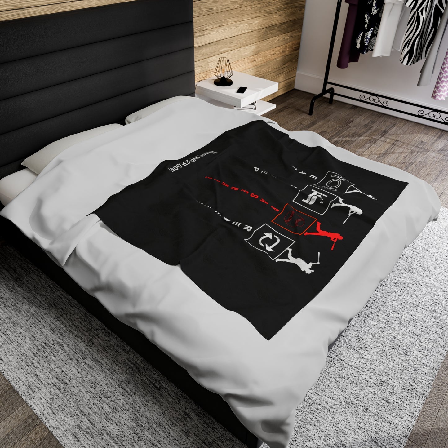 Plush Blanket King Drip 27 Velveteen Plush Blanket "Baseball Repeat" Edition