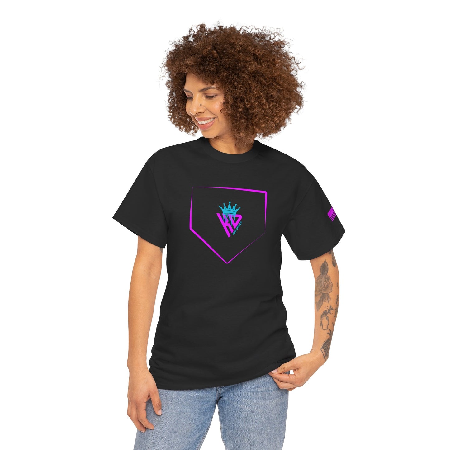 King Drip 27 Softball Drip T-Shirt Unisex Heavy Cotton Tee