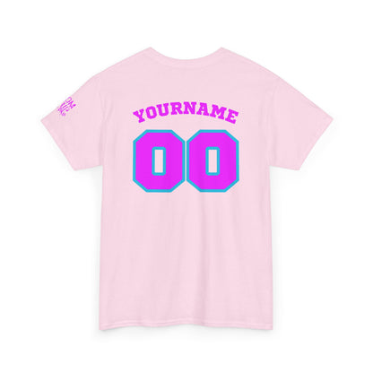 King Drip 27 Baseball Mom Custom T-Shirt - Custom Name & Number Unisex Heavy Cotton Shirt