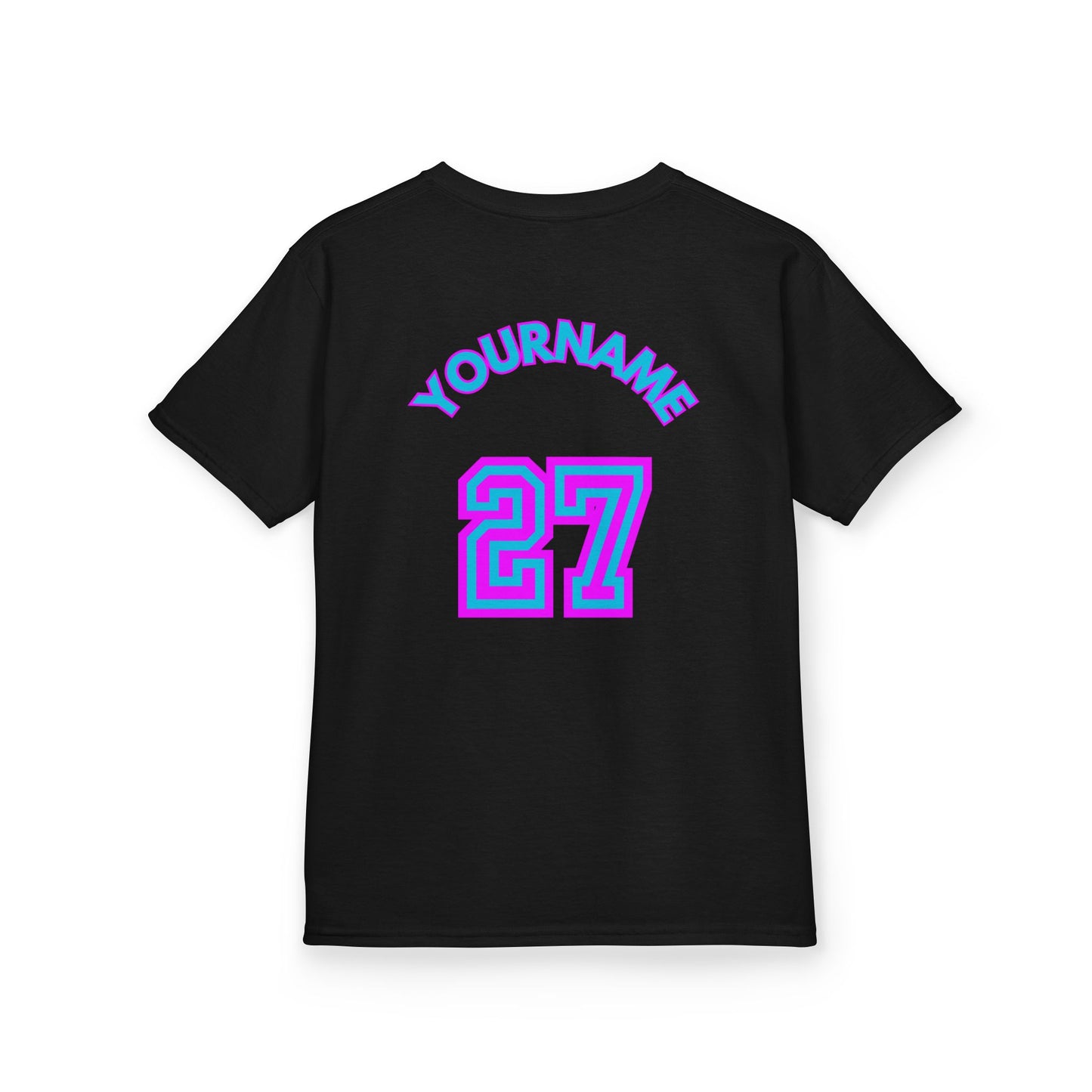 キングドリップ27 Personalized Kids Heavy Cotton Tee - Customizable Sports Tee with Japanese Design